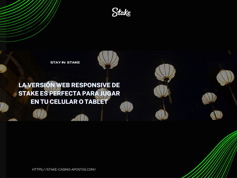 La versión web responsive  Stake Casino